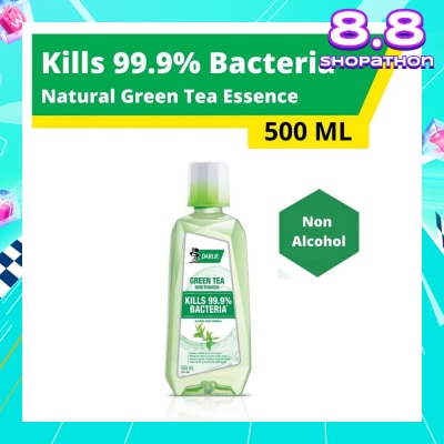 DARLIE Mouthwash Non Alcohol Natural Green Tea Essence (Kills 99.9% Bacteria) 500ml