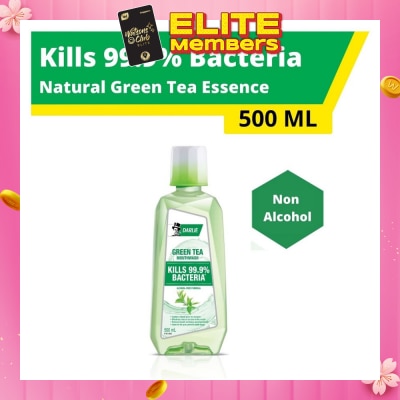 DARLIE Mouthwash Non Alcohol Natural Green Tea Essence (Kills 99.9% Bacteria) 500ml