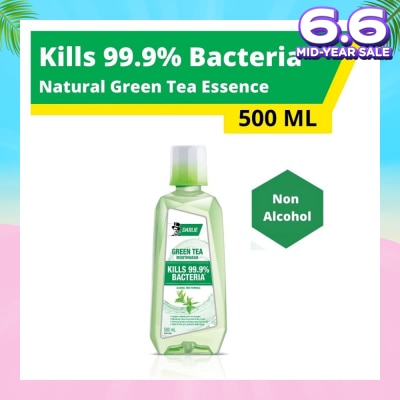 DARLIE Mouthwash Non Alcohol Natural Green Tea Essence (Kills 99.9% Bacteria) 500ml