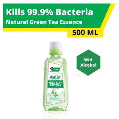 DARLIE Mouthwash Non Alcohol Natural Green Tea Essence (Kills 99.9% Bacteria) 500ml