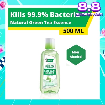 DARLIE Mouthwash Non Alcohol Natural Green Tea Essence (Kills 99.9% Bacteria) 500ml