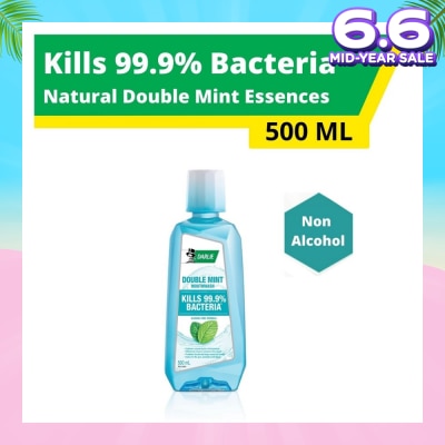 DARLIE Mouthwash Non Alcohol Double Mint Essence (Kills 99.9% Bacteria) 500ml