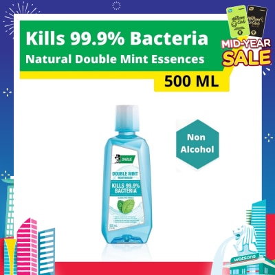 DARLIE Mouthwash Non Alcohol Double Mint Essence (Kills 99.9% Bacteria) 500ml
