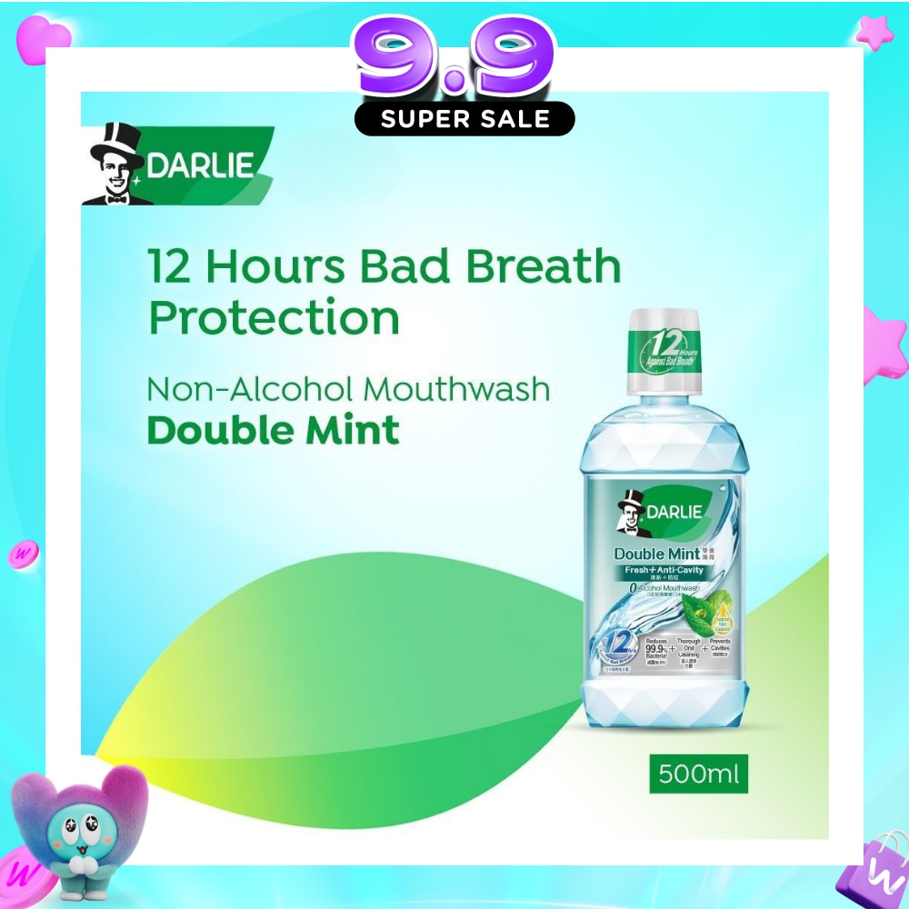 Double Mint Mouthwash Non Alcohol 500ml image