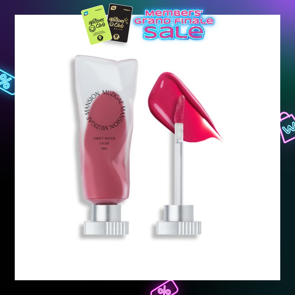 Fuchsia Pink Shade Watery Texture Soft Blurred Finish Vegan Certified Objet Water 004 Celeb 5.8ml (Expiry: Oct`2025)