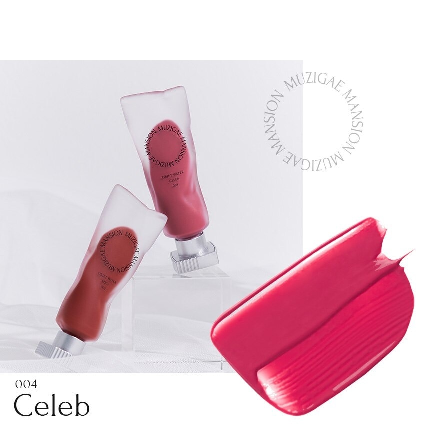 Fuchsia Pink Shade Watery Texture Soft Blurred Finish Vegan Certified Objet Water (004 Celeb) 5.8ml