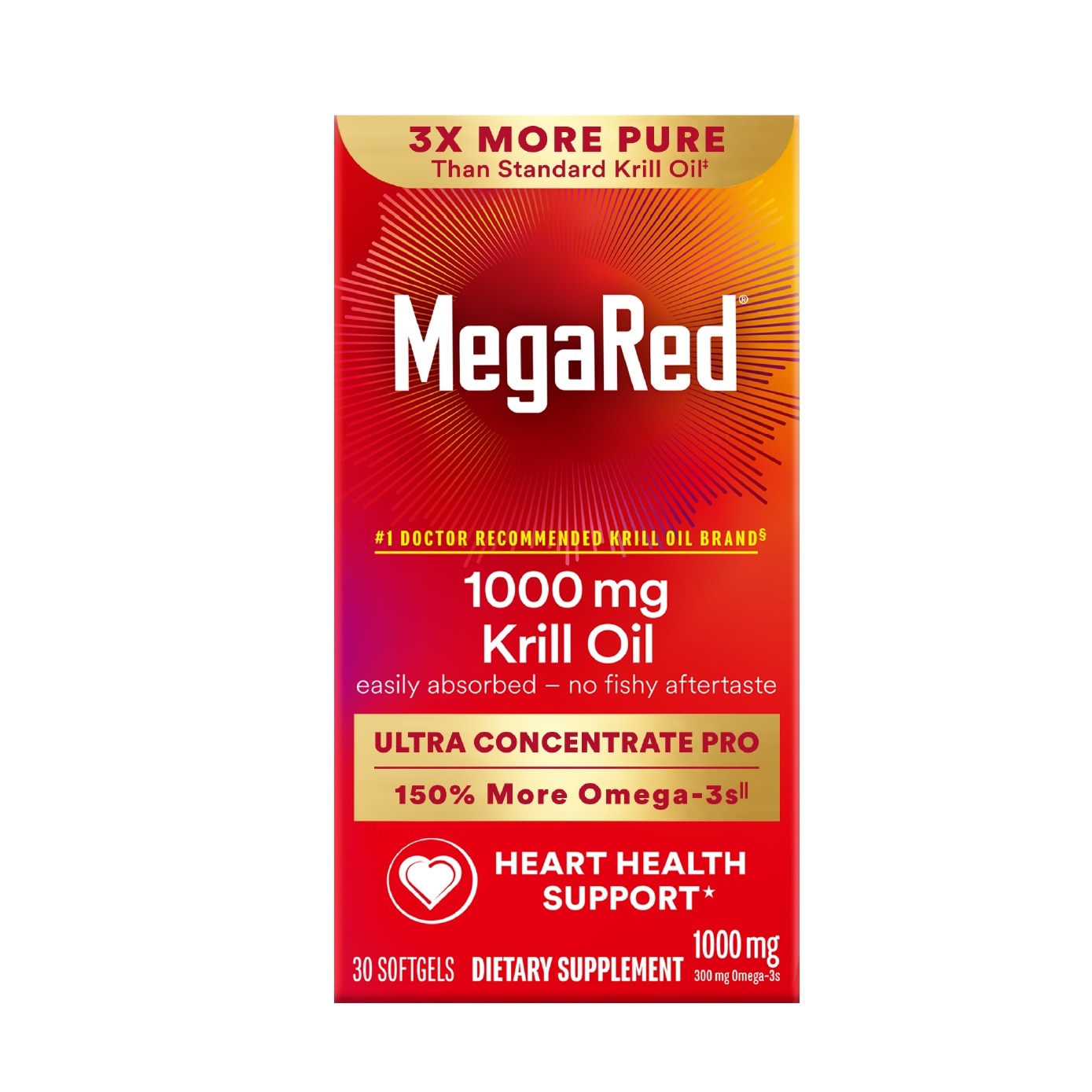 Omega 3 Krill Oil Ultra Concentrate Pro 1000mg Softgel 30s image