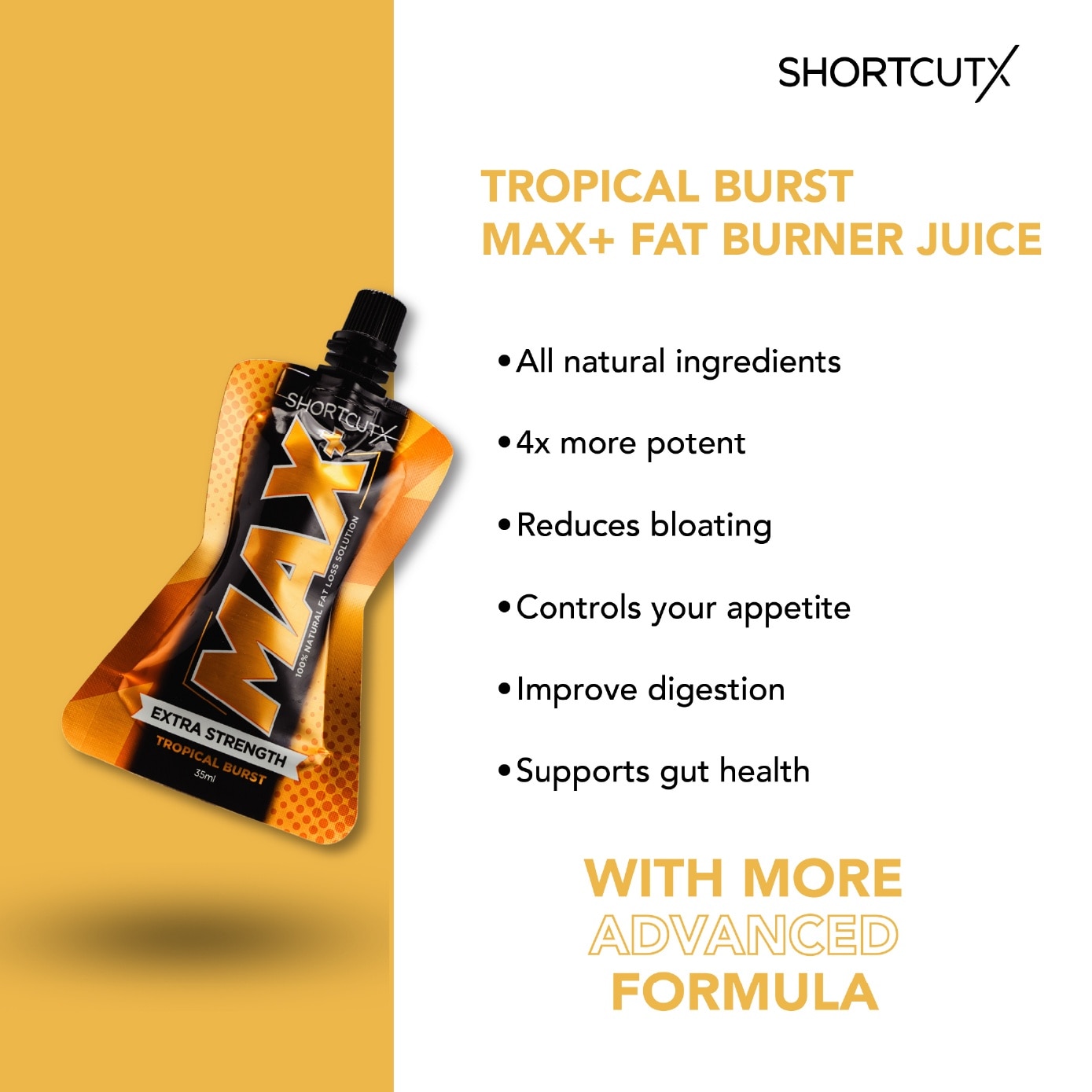 MAX+ Tropical Burst Fat Burner Juice 35ml x 15s