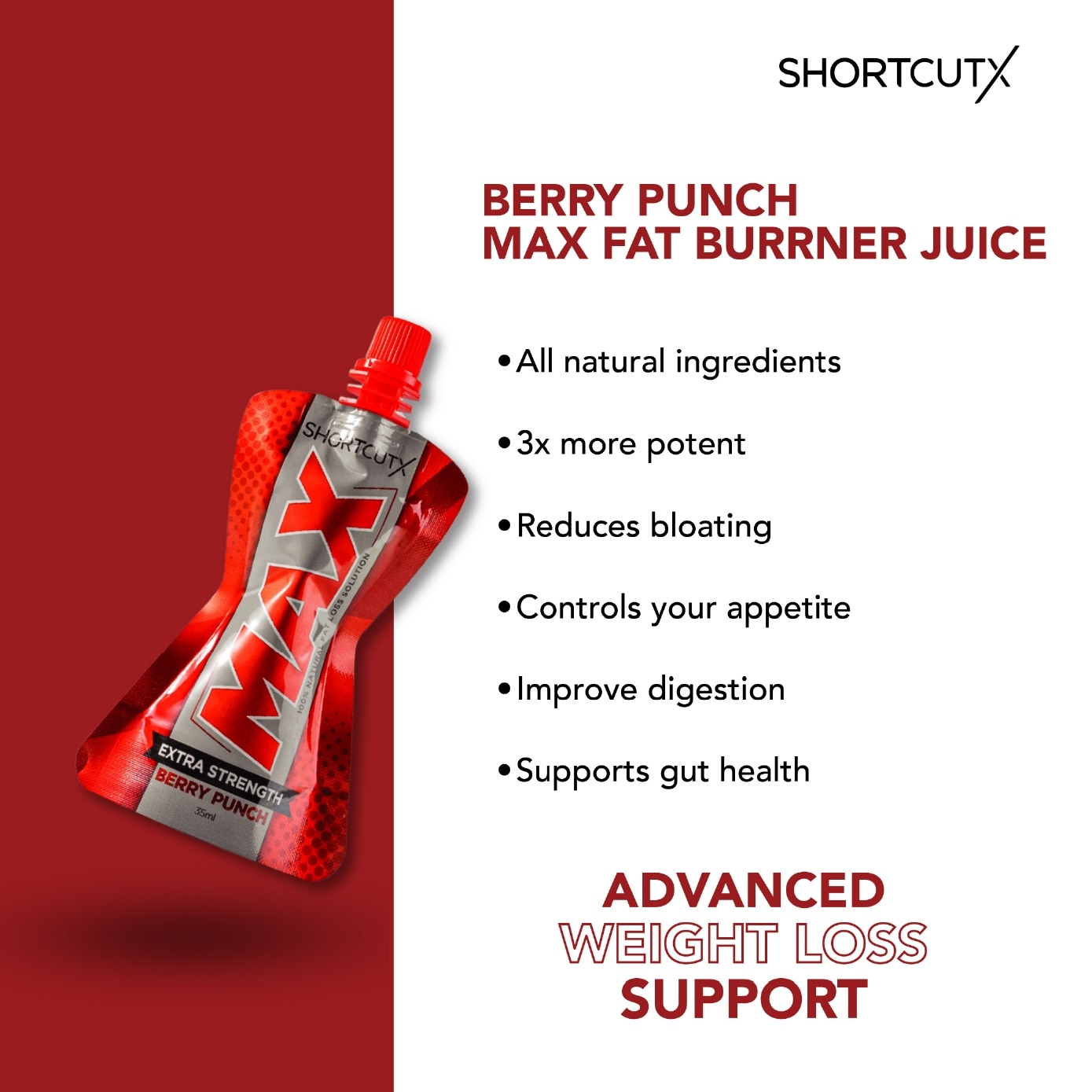 MAX Berry Punch Fat Burner Juice 35ml x 7s