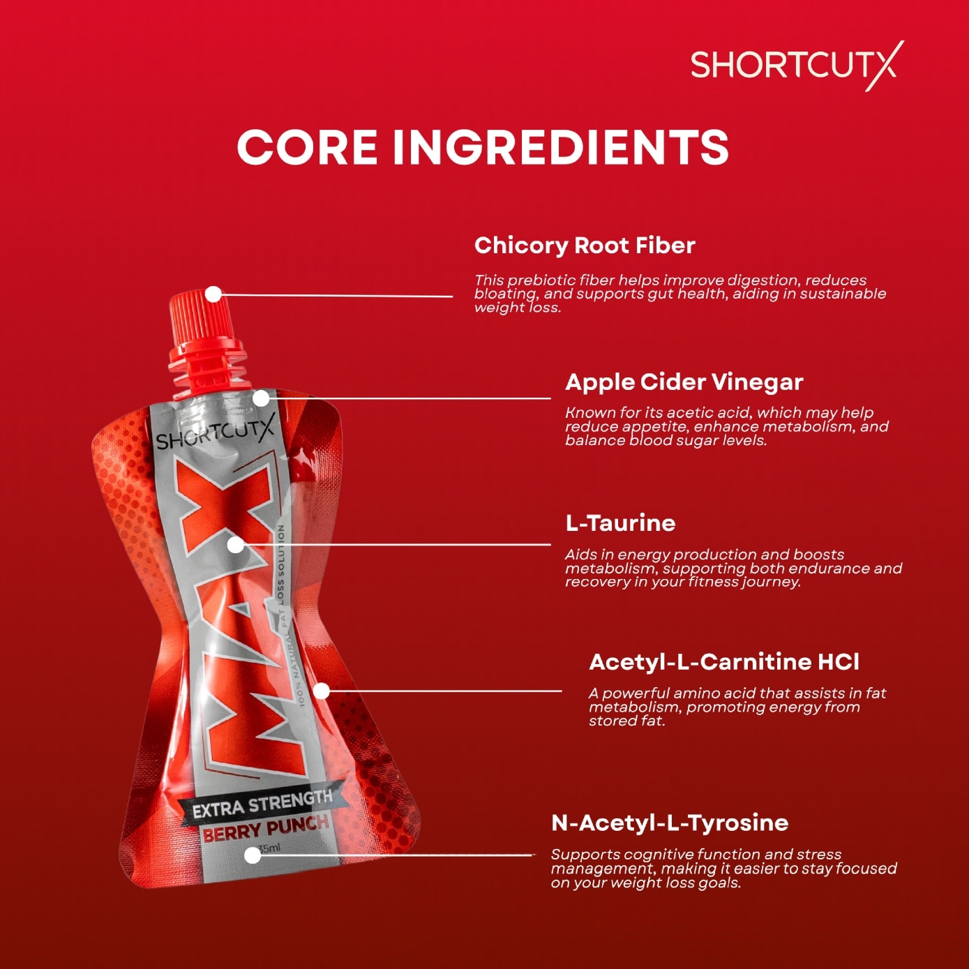 MAX Berry Punch Fat Burner Juice 35ml x 7s