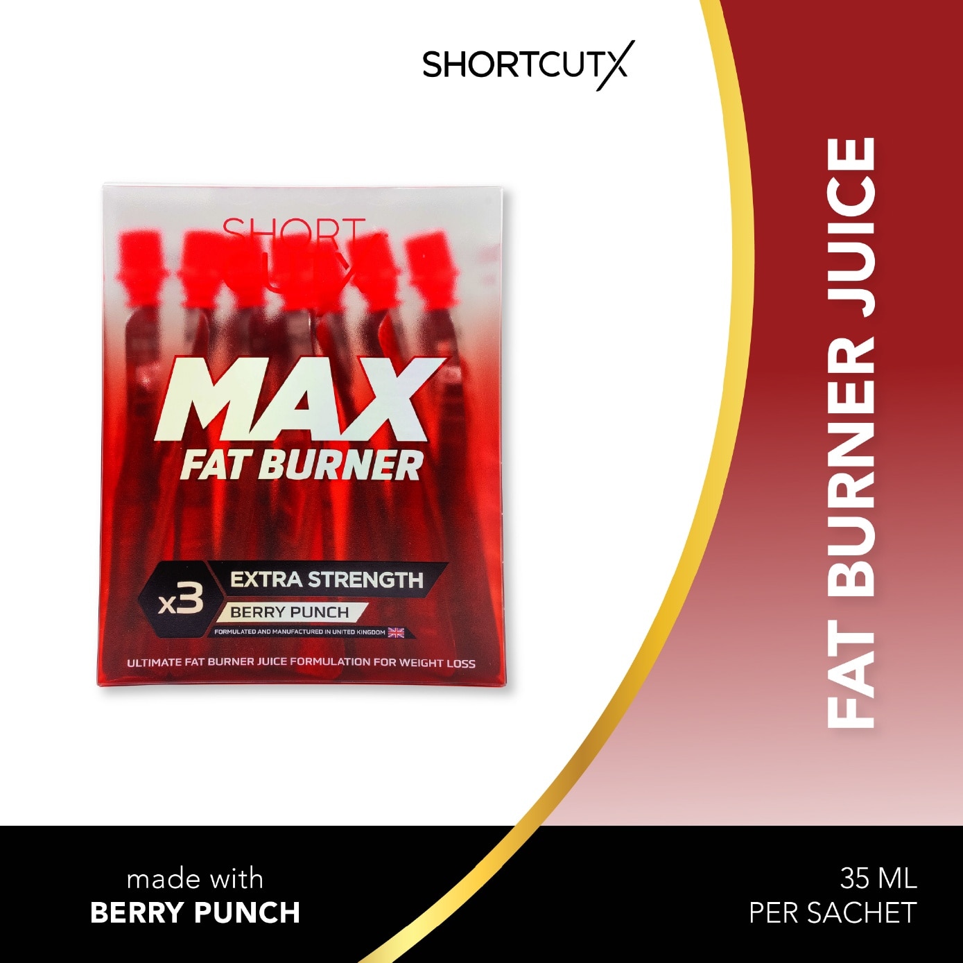 MAX Berry Punch Fat Burner Juice 35ml x 7s
