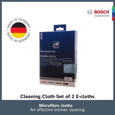 BOSCH Microfiber Cleaning Cloth Packset Consists Cleaning Cloth 1s + Polishing Cloth 1s