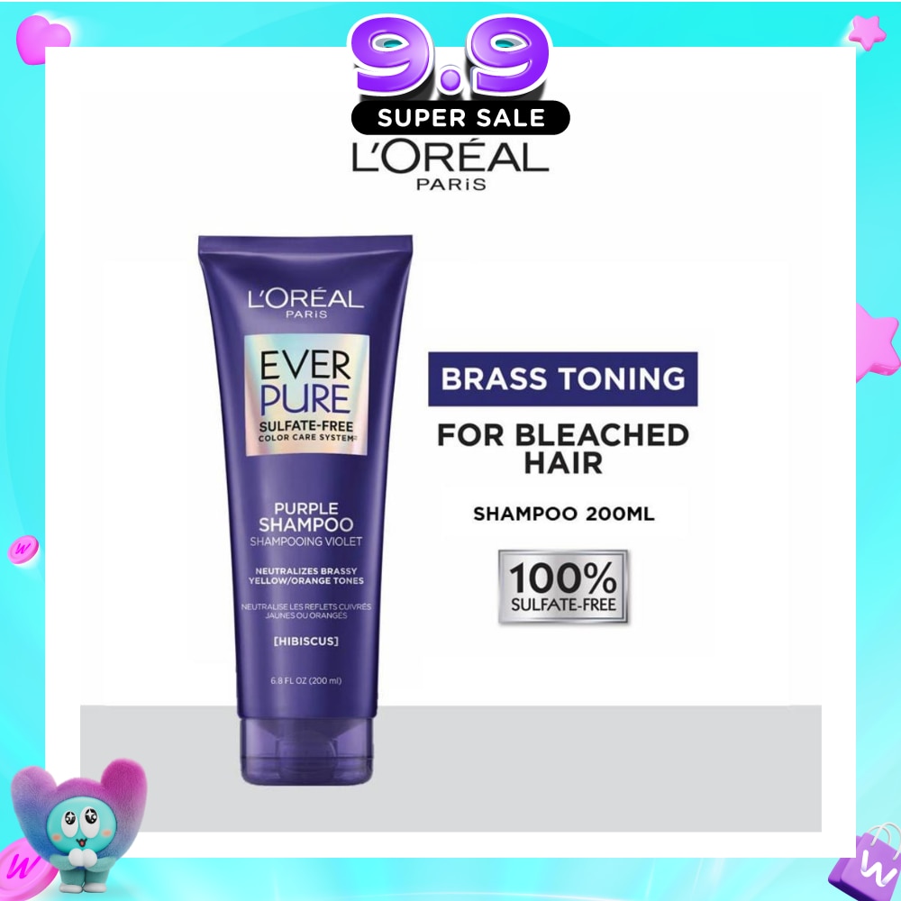 EverPure Brass Toning Purple Sulfate-free Shampoo (Neutralise Brassiness For All Colored Hair) 200ml image