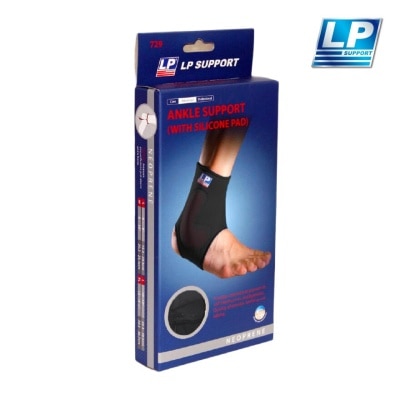 LP SUPPORT Ankle Support With Silicone Pad (Size M) Helps To Quickly Eliminate Swelling And Oedema 1s