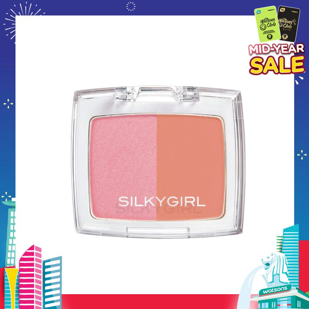 Shimmer Duo Blusher 01 Cheeky Peach 4g