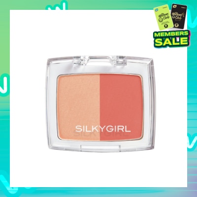 SILKYGIRL Shimmer Duo Blusher 02 Coral Glow 4g