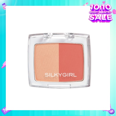 SILKYGIRL Shimmer Duo Blusher 02 Coral Glow 4g
