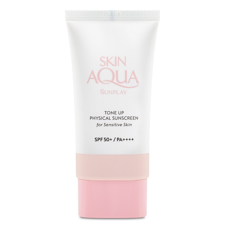 Skin Aqua Physical Sunscreen SPF50+ ( Ultra-lightweight + Suitable for Sensitive Skin + Brightens Up Skin Tone) 50ml