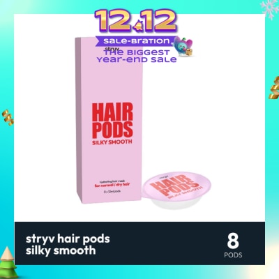 STRYV Hair Pod Hydrating Hair Mask Silky Smooth (Suitable for Normal to Dry Hair) 12ml x 8s
