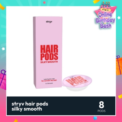 STRYV Hair Pod Hydrating Hair Mask Silky Smooth (Suitable for Normal to Dry Hair) 12ml x 8s