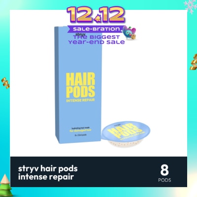 STRYV Hair Pod Hydrating Hair Mask Intense Repair (Suitable for Damaged Hair) 12ml x 8s