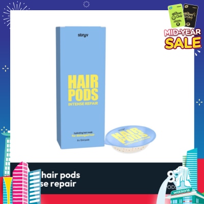 STRYV Hair Pod Hydrating Hair Mask Intense Repair (Suitable for Damaged Hair) 12ml x 8s
