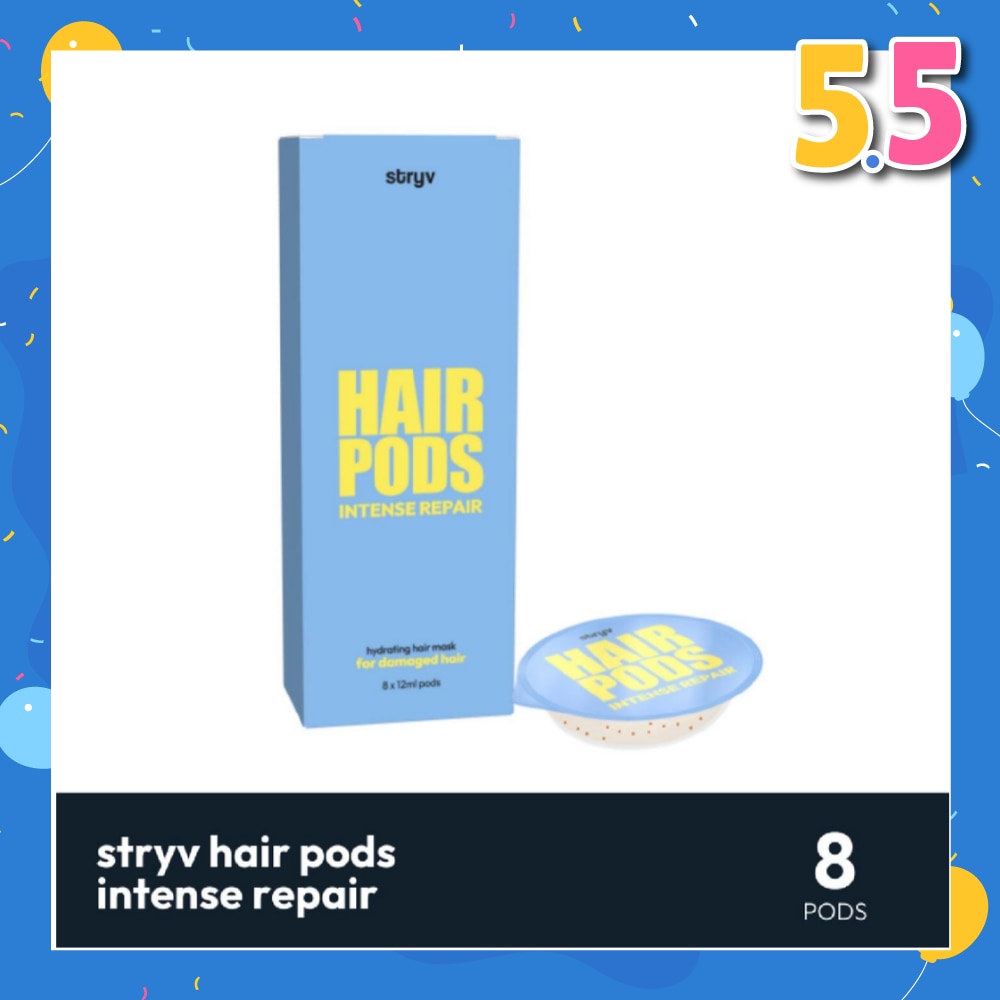 Hair Pod Hydrating Hair Mask Intense Repair (Suitable for Damaged Hair) 12ml x 8s
