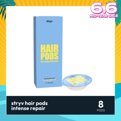STRYV Hair Pod Hydrating Hair Mask Intense Repair (Suitable for Damaged Hair) 12ml x 8s