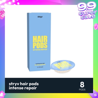 STRYV Hair Pod Hydrating Hair Mask Intense Repair (Suitable for Damaged Hair) 12ml x 8s