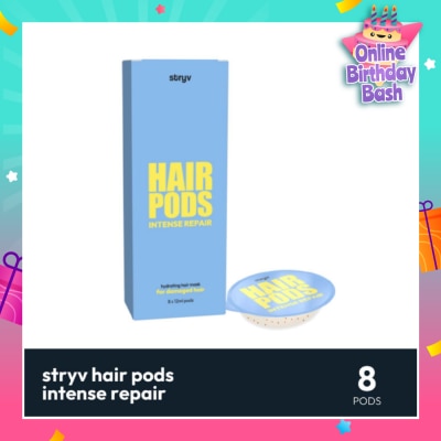 STRYV Hair Pod Hydrating Hair Mask Intense Repair (Suitable for Damaged Hair) 12ml x 8s