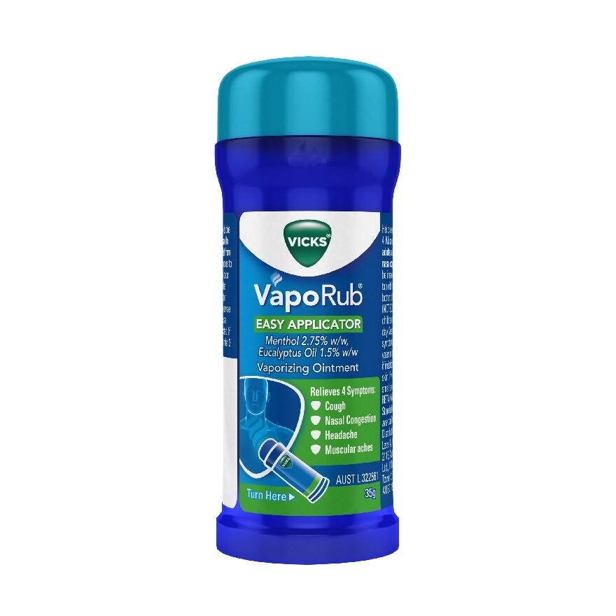 Vaporub Easy Applicator Topical Ointment For Cough And Cold Symptoms (Stick) 35g