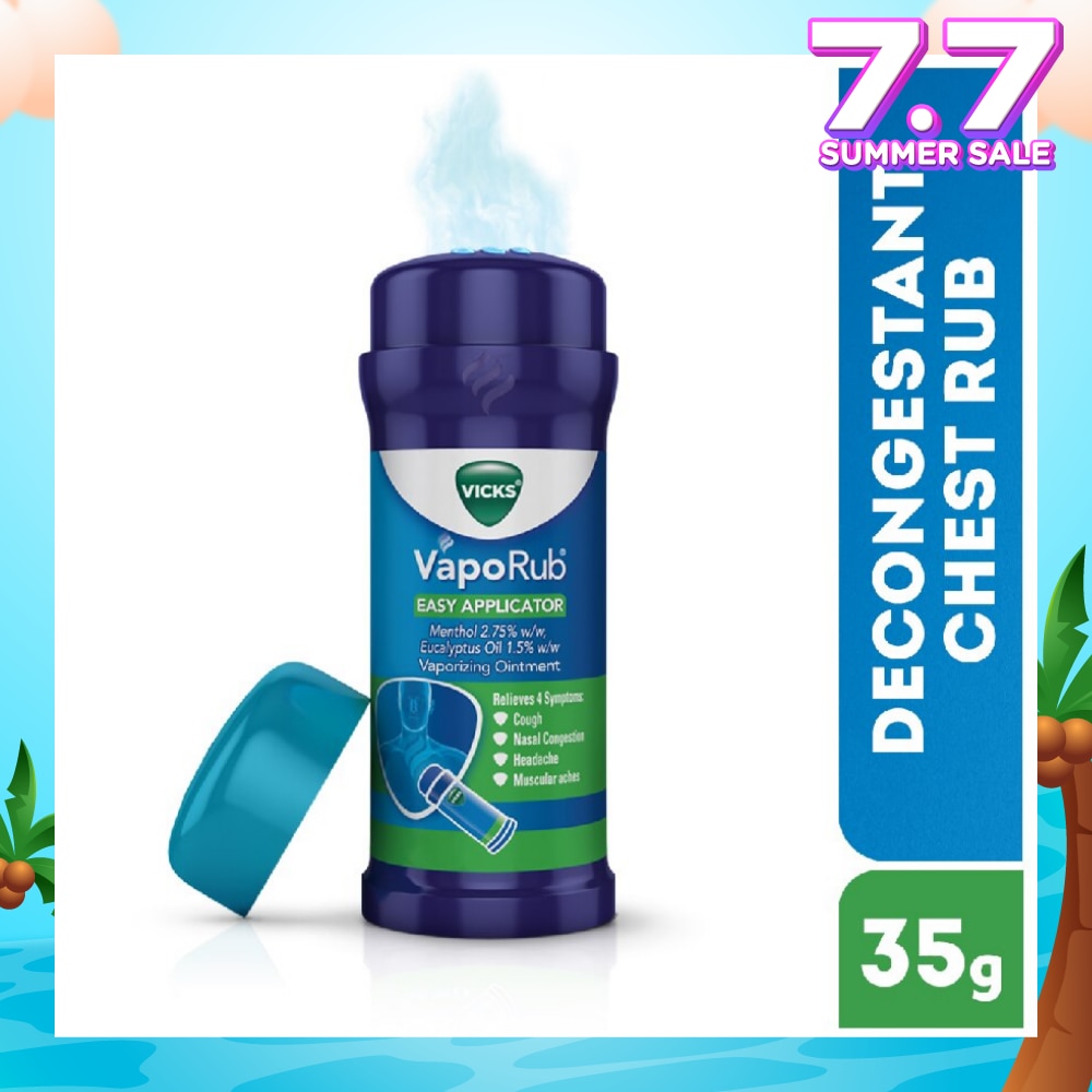 Vaporub Easy Applicator Topical Ointment For Cough And Cold Symptoms (Stick) 35g