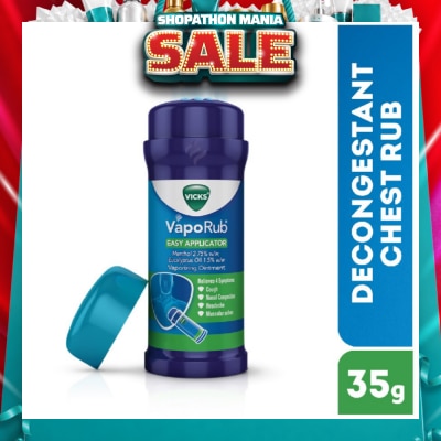VICKS - Vaporub Easy Applicator Topical Ointment For Cough And Cold Symptoms (Stick) 35g