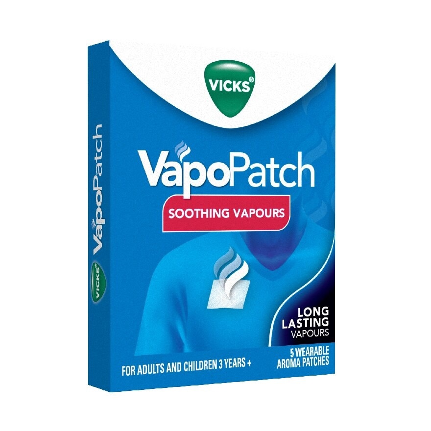 Vapopatch Wearable Aroma Patches (Help You Breathe Easy With Soothing Vicks® Vapours) 5s