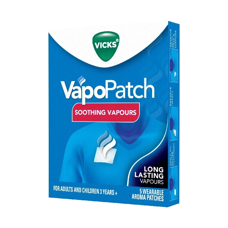 Vapopatch Wearable Aroma Patches (Help You Breathe Easy With Soothing Vicks® Vapours) 5s