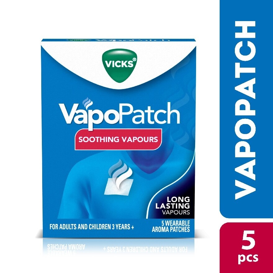 Vapopatch Wearable Aroma Patches (Help You Breathe Easy With Soothing Vicks® Vapours) 5s