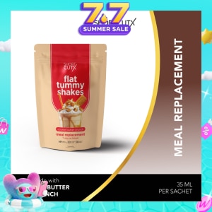 SHORTCUTX Flat Tummy Shakes Cookie Butter Crunch Meal Replacement