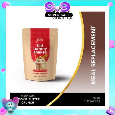 SHORTCUTX - Flat Tummy Shakes Cookie Butter Crunch Meal Replacement Powder 7s image