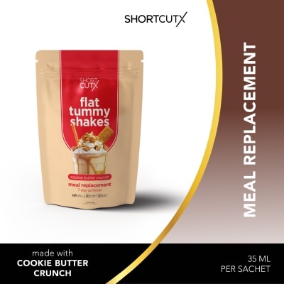 SHORTCUTX - Flat Tummy Shakes Cookie Butter Crunch Meal Replacement Powder 7s