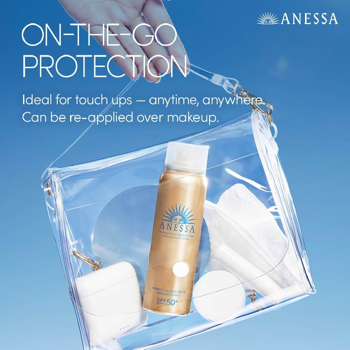 Perfect UV Sunscreen Skincare Spray SPF50+ PA++++ Gold Milk Spray 60g Twin Packset consists 60g x 2s