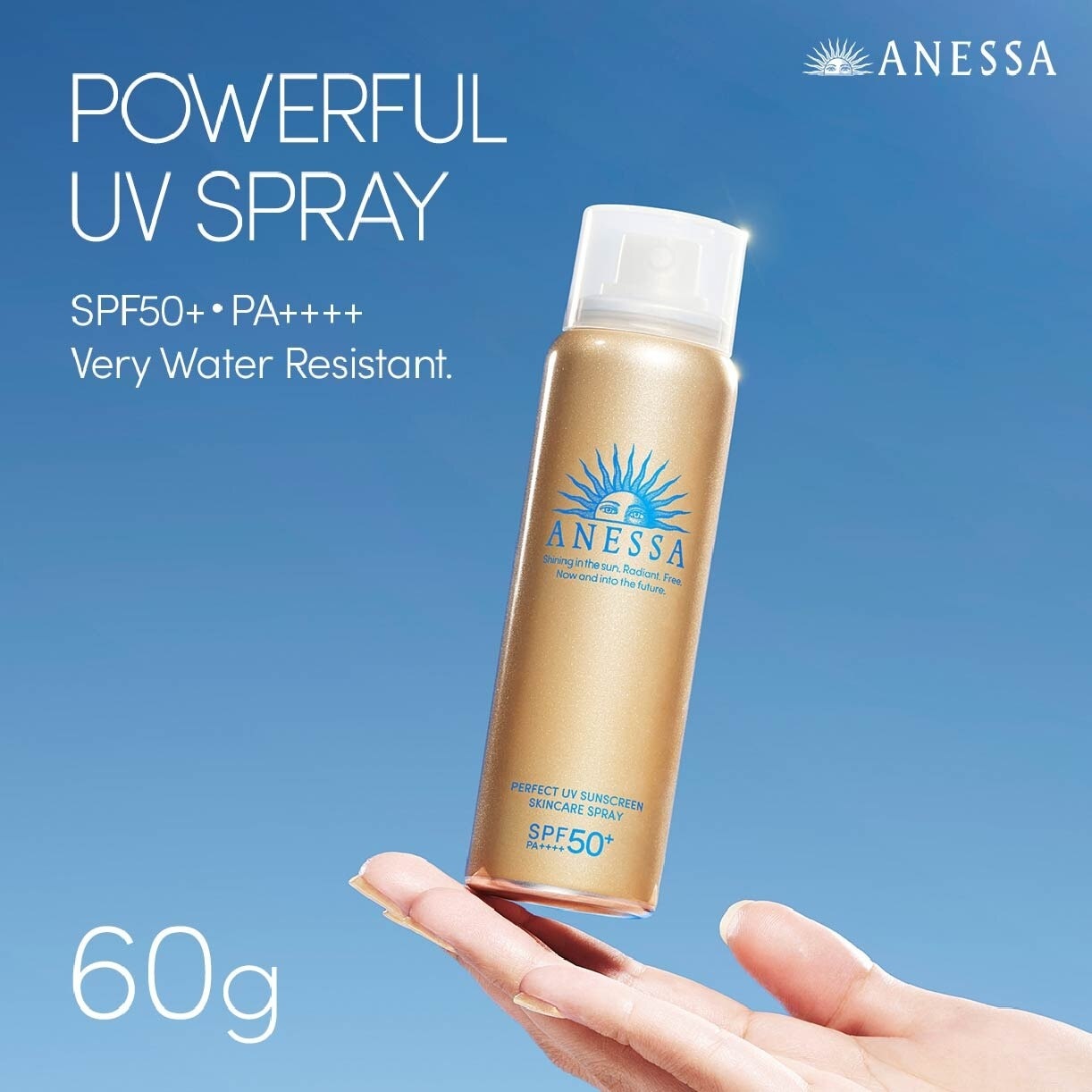 Perfect UV Sunscreen Skincare Spray SPF50+ PA++++ Gold Milk Spray 60g Twin Packset consists 60g x 2s