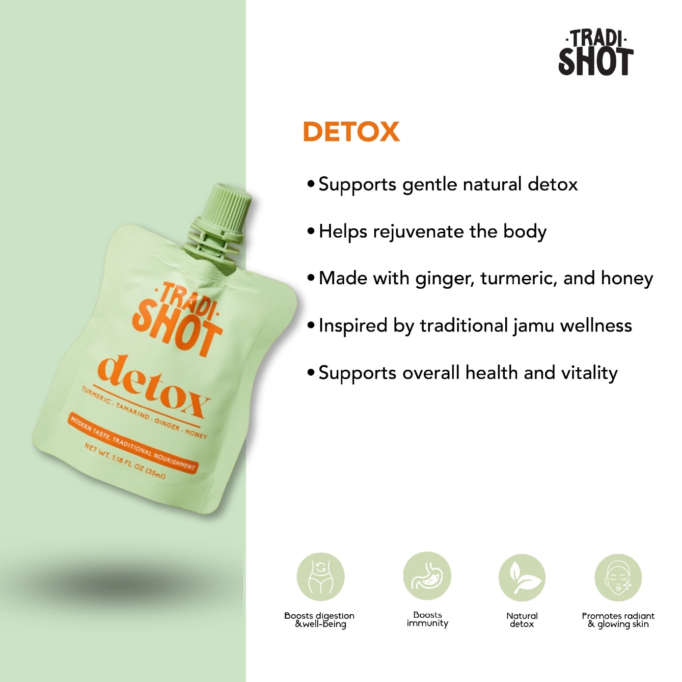 Detox Juice with Turmeric, Ginger & Honey 35ml x 7s
