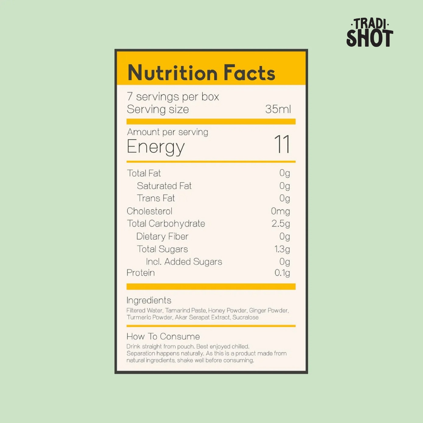 Detox Juice with Turmeric, Ginger & Honey 35ml x 7s