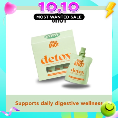 TRADISHOT Detox Juice with Turmeric, Ginger & Honey 35ml x 7s image