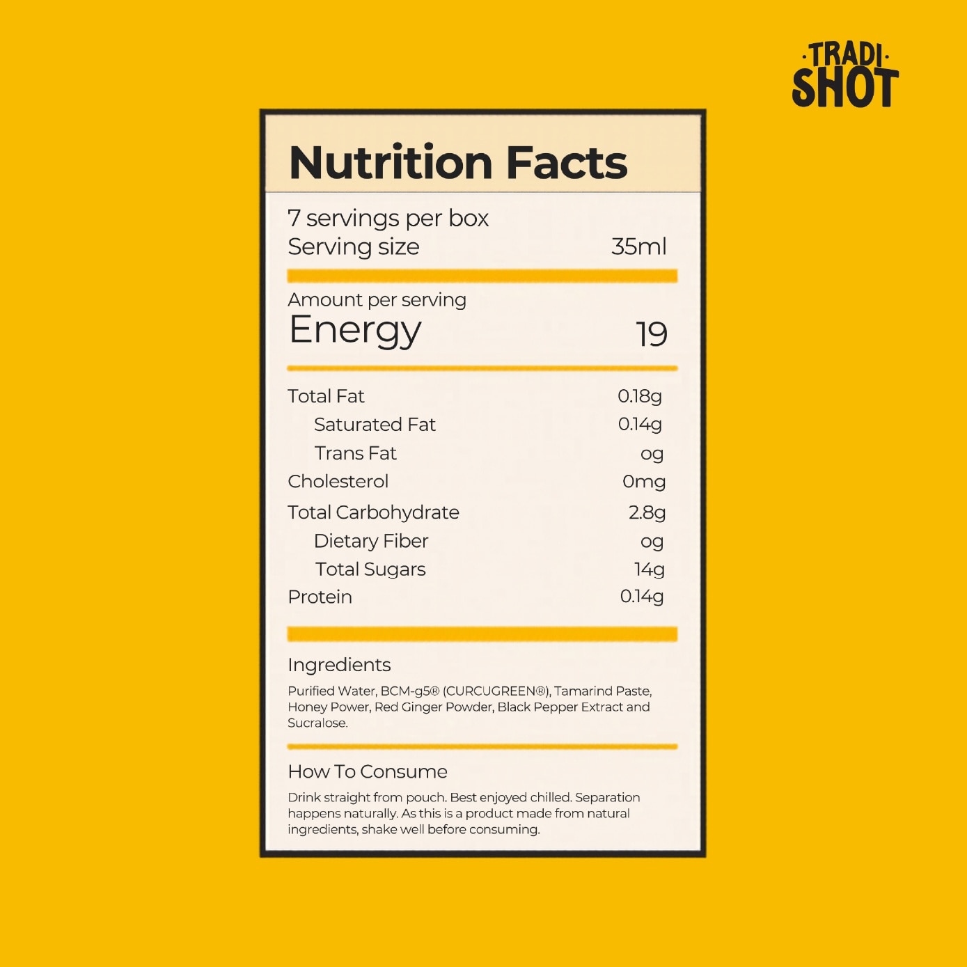 Immunity Boost Juice with BCM-95 Curcumin 35ml x 7s