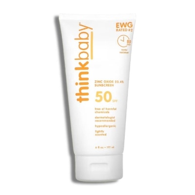 THINKBABY Natural Baby Sunscreen SPF50 (Lightly Scented + Water Resistant) 177ml