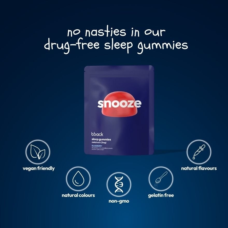 Snooze 3mg Melatonin Gummies 30s