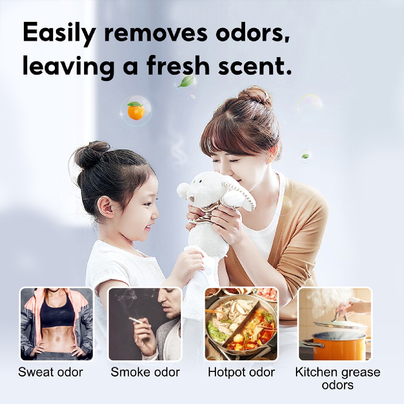 Quick Clean Deodorant Laundry Detergent Refill Pack 1500g