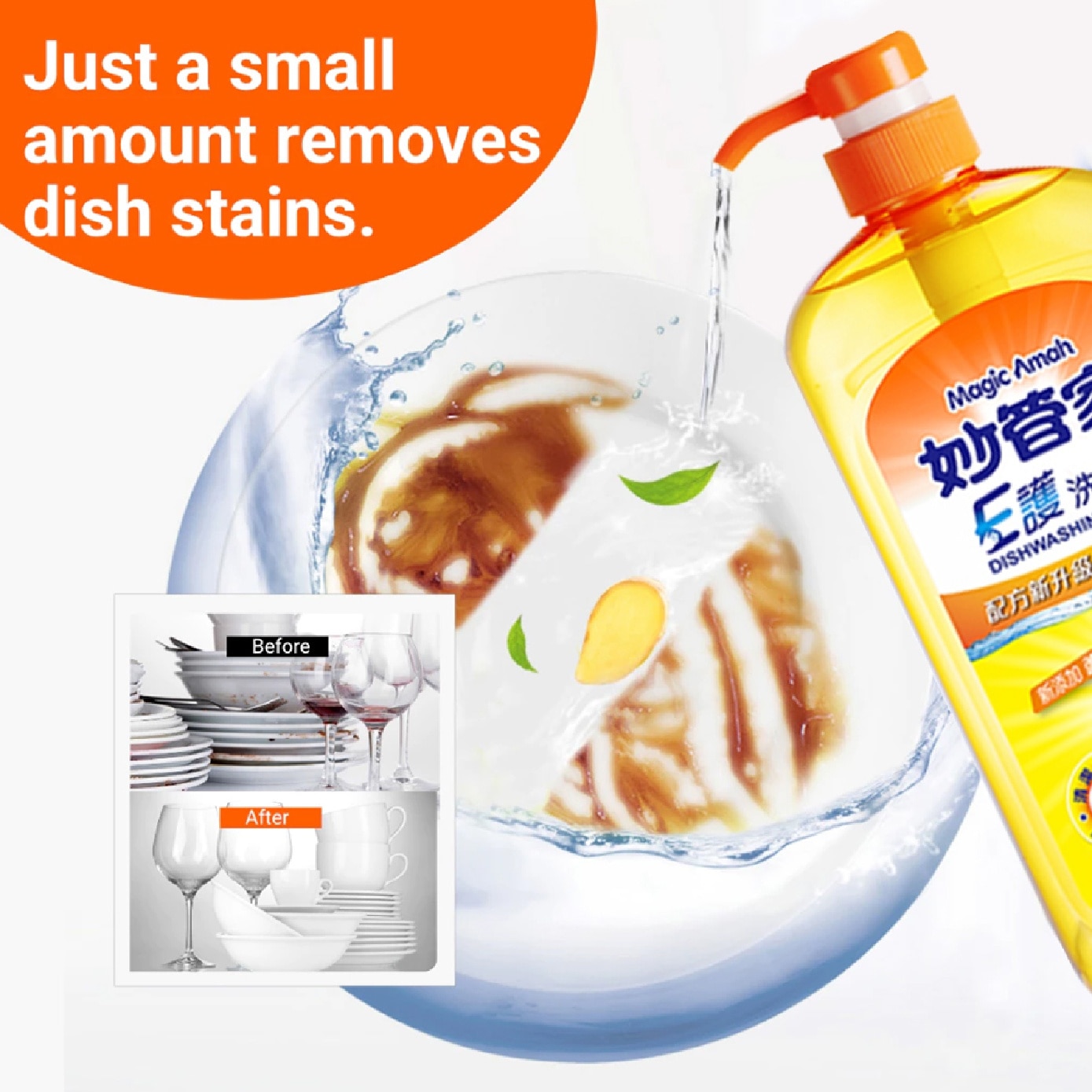 Vitamin-E Dishwashing Liquid 1000g x 2s