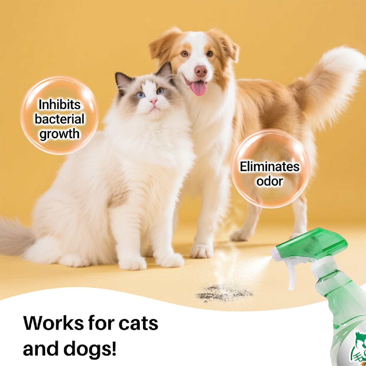 Green Tea Deodorant Spray for Pets Home 500ml x 2s